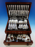 Chrysanthemum by Durgin Sterling Silver Flatware Set Service 107 Pcs K Monogram