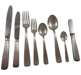 America by Schiavon Sterling Silver Flatware Dinner Set Service 67 Pcs Italy