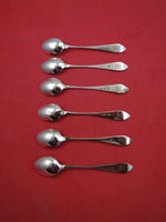 Danish Sterling by Various Makers Sterling Silver Demitasse Spoon set 6  4 1/4"