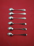 Danish Sterling by Various Makers Sterling Silver Demitasse Spoon set 6  4 1/4"