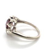 10k White Gold 2.63 Carat Genuine Natural Garnet Ring Size 5.25 (#J6764)