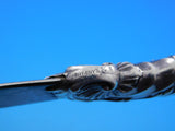 Tiffany and Co Sterling Silver Paper Knife Large 11 1/2" w/ Acid Etched Figure