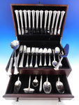 Newport Scroll by Gorham Sterling Silver Flatware Set for 12 Service 69 pieces