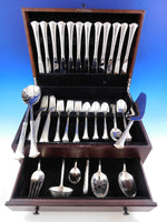 Newport Scroll by Gorham Sterling Silver Flatware Set for 12 Service 69 pieces