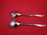 Pine Spray by International Sterling Silver Salad Serving Set HH WS 11 3/4"