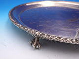William Alexander Tyzack English Silverplate Salver Tray Eagle Claws 12" #9224