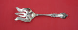 Majestic by Alvin Sterling Salad Serving Fork long pierced middle tine 8 3/4"