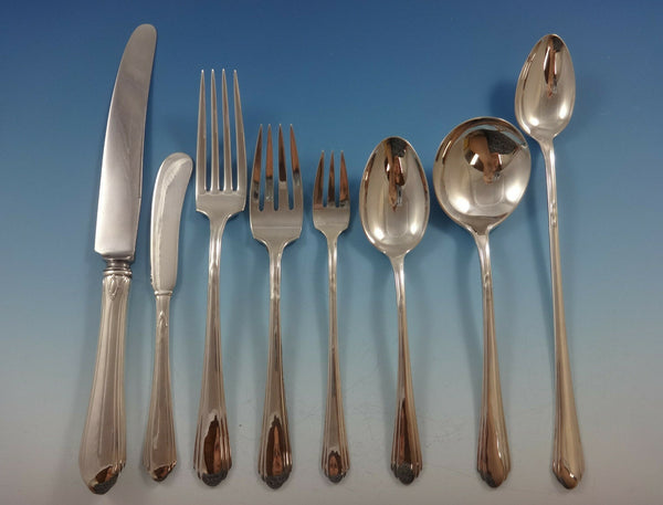 Lady Diana by Towle Sterling Silver Flatware Set For 12 Service 101 Pieces