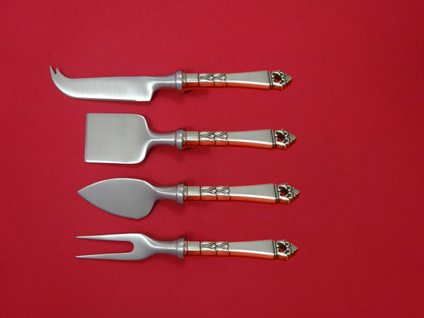 Danish Crown by Frigast Sterling Silver Cheese Serving Set 4 Piece HHWS  Custom