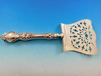 Violet by Wallace Sterling Silver Asparagus Server Hooded Old Pierced 10"