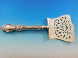 Violet by Wallace Sterling Silver Asparagus Server Hooded Old Pierced 10"