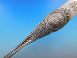 Moresque by Wendt Sterling Silver Asparagus Serving Tong Yoked Pierced GW BC