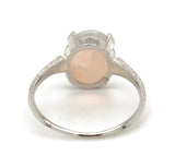 Platinum 2.50 Carat Genuine Natural Australian Opal Ring Size 7 (#J6989)