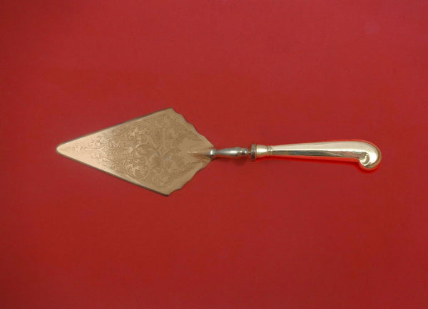 Queen Anne-Williamsburg by Stieff Sterling Pastry Server Fancy Vermeil HH Custom
