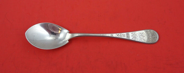King William Engraved by Tiffany and Co Sterling Ice Cream Spoon 6"