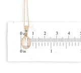 14k Yellow Gold Oval 1.55 Carat Genuine Natural Moonstone Pendant (#J6711)