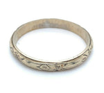 14k White Gold Wedding Band Ring Eternity Size 8.25 Jewelry (#J4933)