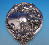 Art Nouveau Sterling Silver Vanity Set with Lilies Motif 8pc w/Monogram (#9115)