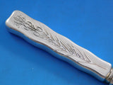 Lap Over Acid Etched by Tiffany Sterling Silver Melon Fork Knife Mushrooms 8 1/8