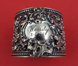 Shiebler Sterling Silver Napkin Ring #3424 1 3/4" x 2" 1.3 ozt. "Wendy 3-5-55"