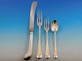 Rat Tail by W. Wilson Sterling Silver Flatware Set Service 94 pc England w/Chest