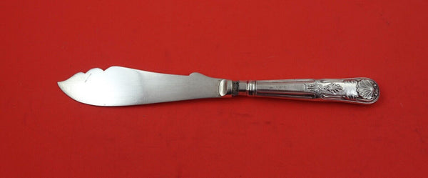 Kings English Sterling by Unknown Sterling Fish Knife HH plated blade  7 7/8"