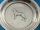 Sterling Silver Nut Cup Set 6pc Various Repoussed Dogs 1/4" x 2 5/8" (#6807)