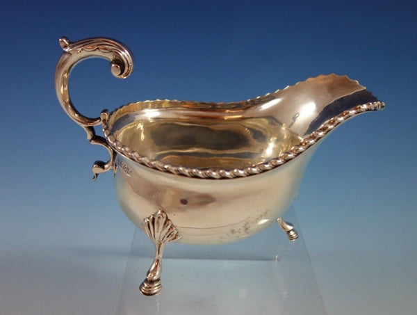 George Nathan & Ridley Hayes English Sterling Silver Gravy Boat Footed (#2390)