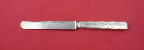 Lap Over Edge Hand Engraved By Tiffany Sterling Dessert Knife w/flowers 7 1/4"