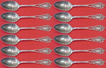 Monticello by Lunt Sterling Silver Teaspoon Set 12 pieces 5 3/4"