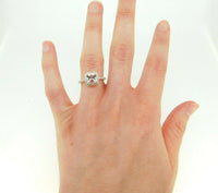 14k Gold Cushion Cut Peach Genuine Natural Morganite Ring with Diamonds (#J5116)