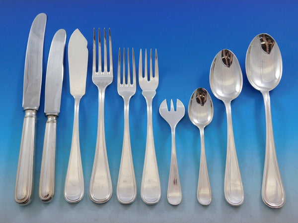 Giorgio by Pampaloni Italy Sterling Silver Flatware Set Service 138 pcs