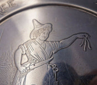 Nursery Rhyme by Tiffany and Co Sterling Silver Child's Plate Mice #229 (#5572)