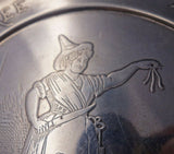 Nursery Rhyme by Tiffany and Co Sterling Silver Child's Plate Mice #229 (#5572)