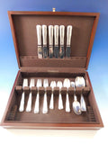 Old Danish by Georg Jensen Sterling Silver Flatware Set For 6 Service 32 Pieces