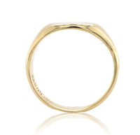 10k Yellow Gold Plain Blank Men's Signet Ring Size 8 Jewelry (#J6795)