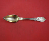 French .800 Silver Grapefruit Spoon Set 6pc 5 3/4" Vermeil Engine Turned in Box