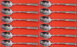 Rambler Rose by Towle Sterling Silver Demitasse Spoon Set 12 pieces 4 1/4"