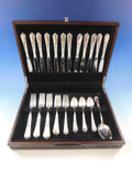 Sterling Rose by Wallace Sterling Silver Flatware Set for 12 Service 50 Pcs