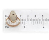 Vintage 10k Yellow Gold Genuine Natural Dendritic Agate Ring Size 6.25 (#J7056)