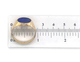 14k Yellow Gold Men's Genuine Natural Lapis Ring Size 11.25 Jewelry (#J7065)