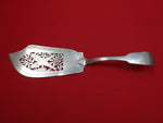 Tipped English Sterling Silver Fish Server Pcd Bright-Cut w/2 Crisscross Fish