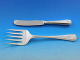 Bead Round by Carrs Sterling Silver Flatware Set Dinner for 12 Service 63 Pieces