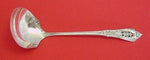 Rose Point by Wallace Sterling Silver Sauce Ladle 5 1/2"  Heirloom Silverware