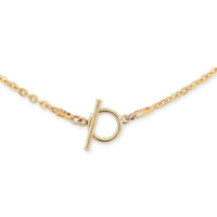 14k Yellow Gold Heart Locket with Cable Chain 18.5" and Toggle Clasp (#J7184)