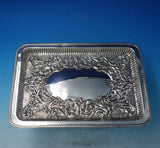 Joseph Gloster English Victorian Sterling Silver Tray Rectangular Chased #6289