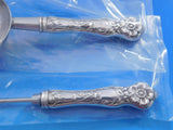 Wild Rose by Watson Sterling Silver Bar Set 2pc HHWS Custom Made