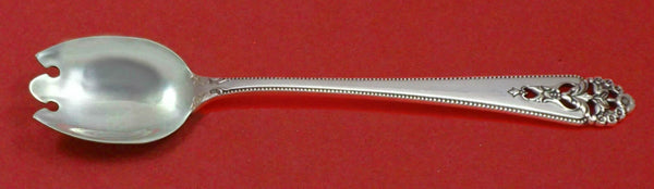 Queen's Lace by International Sterling Silver Ice Cream Dessert Fork Custom 6"