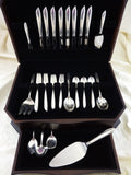 Silver Rhythm by International Sterling Silver Flatware Set Service 42 Pieces
