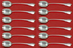 Grand Colonial by Wallace Sterling Silver Ice Cream Dess. Fork Custom Set 12pcs